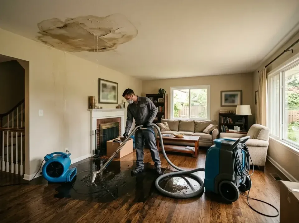 attic-pipe-burst-ceiling-drip-008 — frequently asked questions, Water Damage Restoration & Carpet Care in Prospect Park, PA
